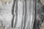 1x Lederhaut (FO-1625), silber, 0,6mm, nappa metallic