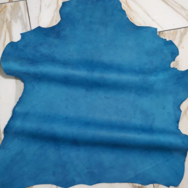 1x Lederhaut (LT-1627), seeblau, 0,6mm, nappa