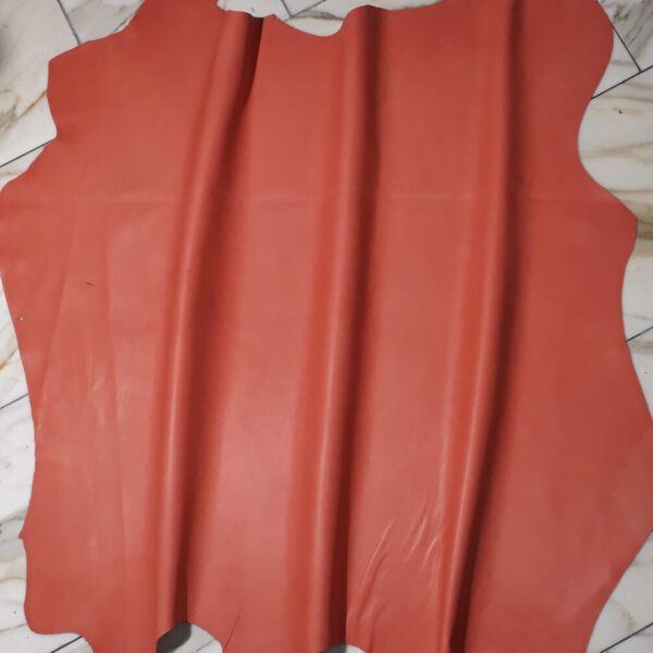 1x Lederhaut (SC-1637), korallenrot, 0,6mm, nappa