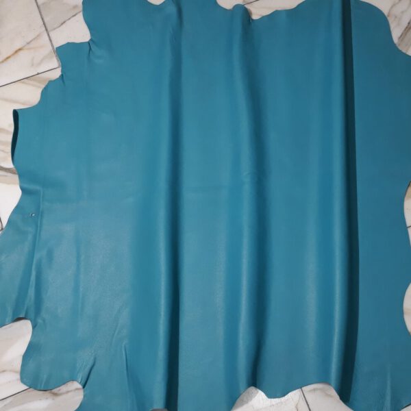 1x Lederhaut (SC-1641), seeblau, 0,7mm, nappa