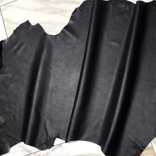 1x Lederhaut (SD-1648), anthrazitschwarz, 0,6mm, nappa