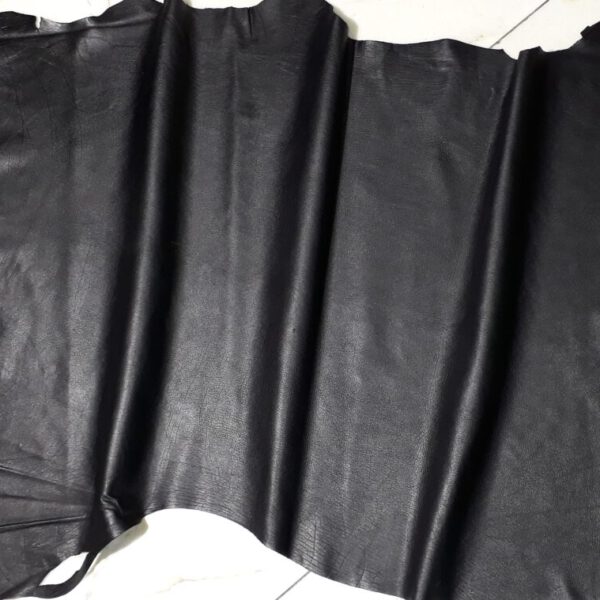 1x Lederhaut (SE-1652), anthrazitschwarz, 0,6mm, nappa