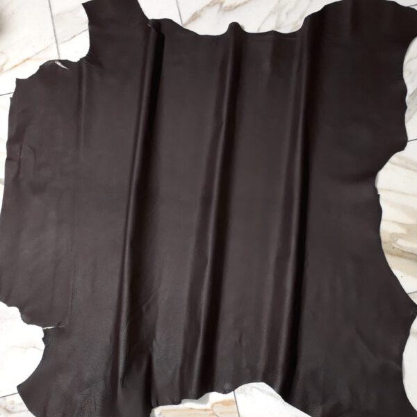 1x Lederhaut (SE-1654), moccabraun, 0,5mm, nappa