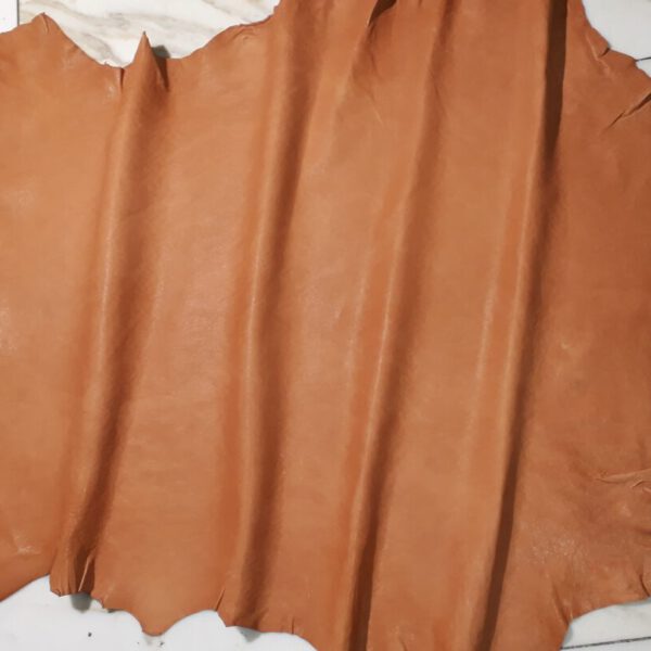 1x Lederhaut (SE-1654), hellbraun, 0,5mm, nappa