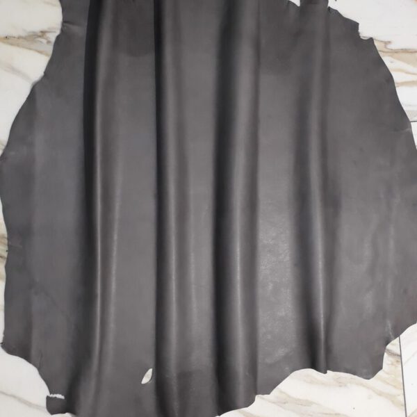 1x Lederhaut (LA-1686), antikgrau, 0,7mm, nappa