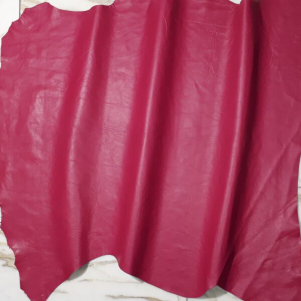 1x Lederhaut (GO-1691), fuchsiafarben, 0,6mm, nappa