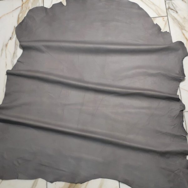 1x Lederhaut (GO-1693), antikgrau, 0,6mm, nappa