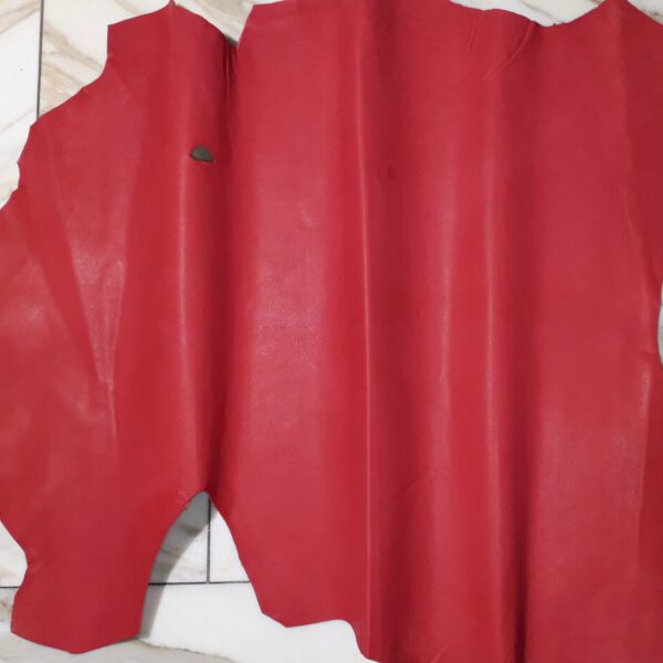 1x Lederhaut (GO-1698), erdbeerrot, 0,7mm, nappa