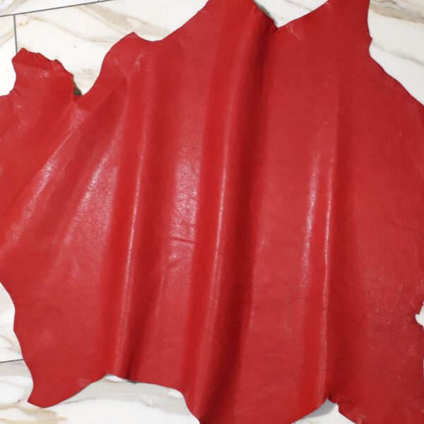 1x Lederhaut (HO-1699), carminrot, 0,7mm, nappa