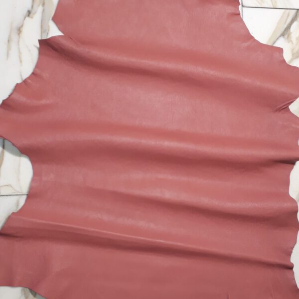 1x Lederhaut (FO-1703), lachsfarben, 0,8mm, nappa