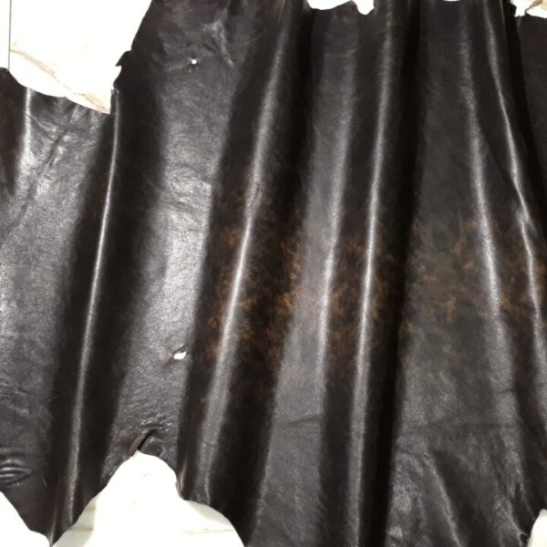 1x Lederhaut (LA-1705), kaffeebraun, 0,9mm, nappa