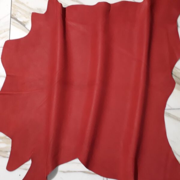 1x Lederhaut (LA-1709), erdbeerrot, 0,9mm, nappa