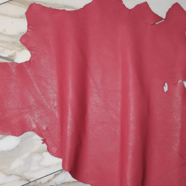 1x Lederhaut (LA-1710), rosarot, 0,9mm, nappa