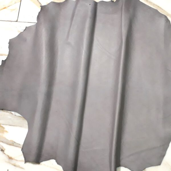 1x Lederhaut (EO-1716), hellgrau, 0,5mm, nappa