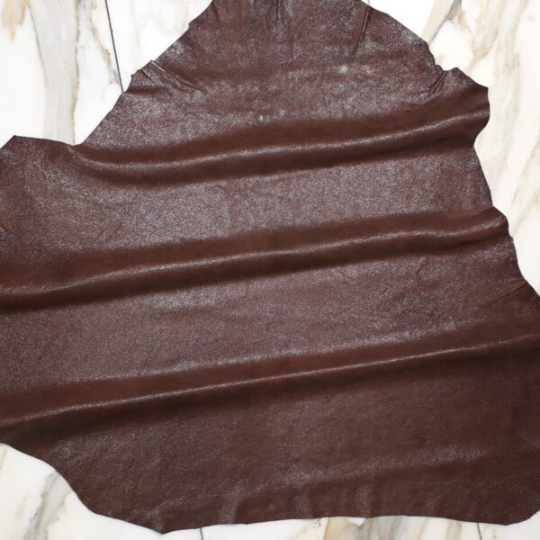 1x Lederhaut (EO-1722), tabakbraun, 0,4mm, nappa