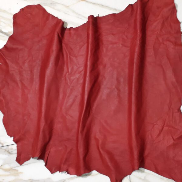 1x Lederhaut (RO-1741), erdbeerrot, 0,6mm, nappa