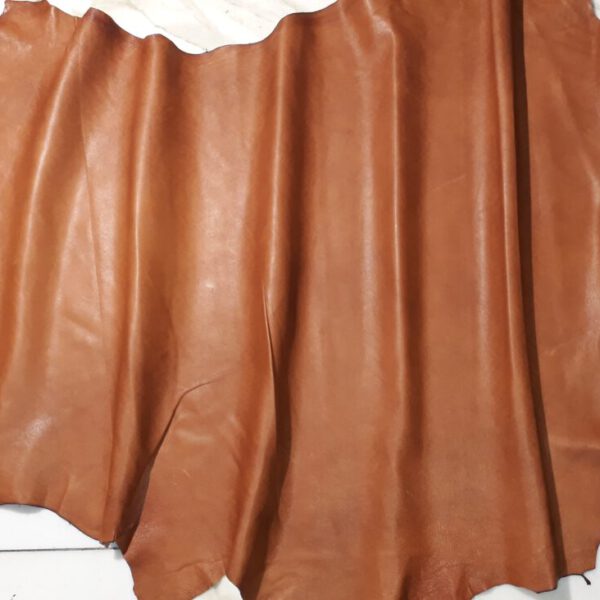 1x Lederhaut (SG-1743), cognacbraun, 0,6mm, nappa