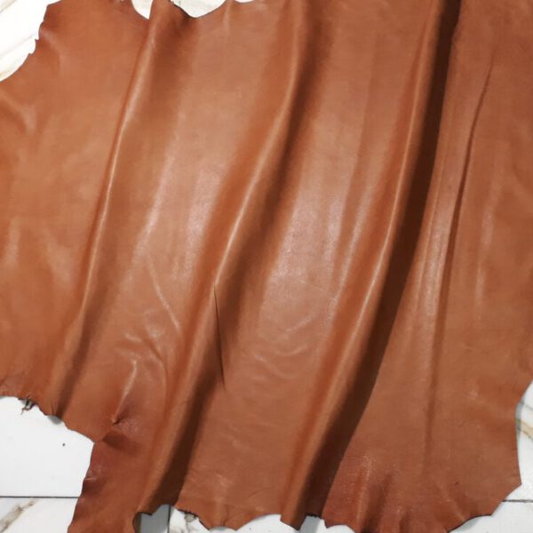 1x Lederhaut (SG-1747), cognacbraun, 0,6mm, nappa