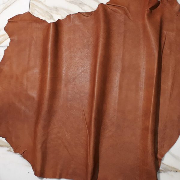 1x Lederhaut (SG-1752), cognacbraun, 0,6mm, nappa