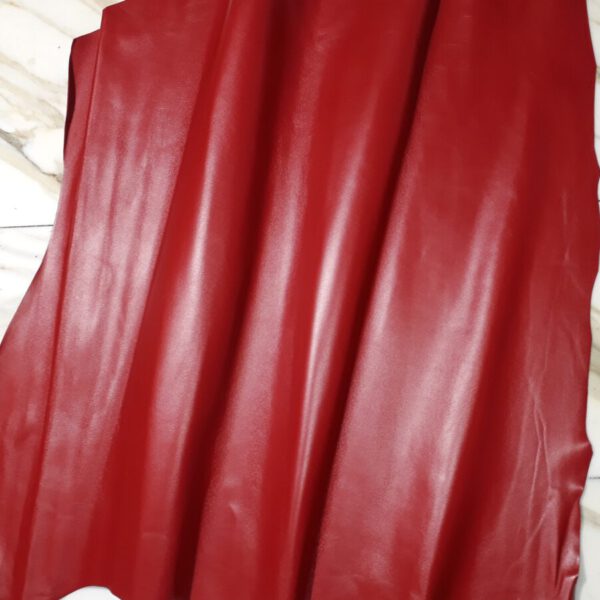 1x Lederhaut (SG-1762), kirschrot, 0,8mm, nappa