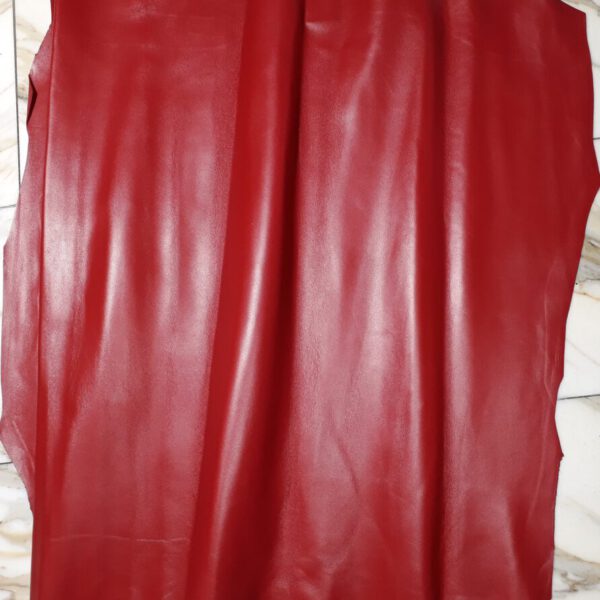 1x Lederhaut (SG-1763), kirschrot, 0,8mm, nappa