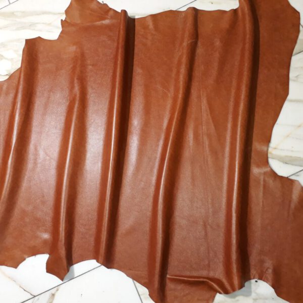 1x Lederhaut (SG-1764), cognacbraun, 0,6mm, nappa