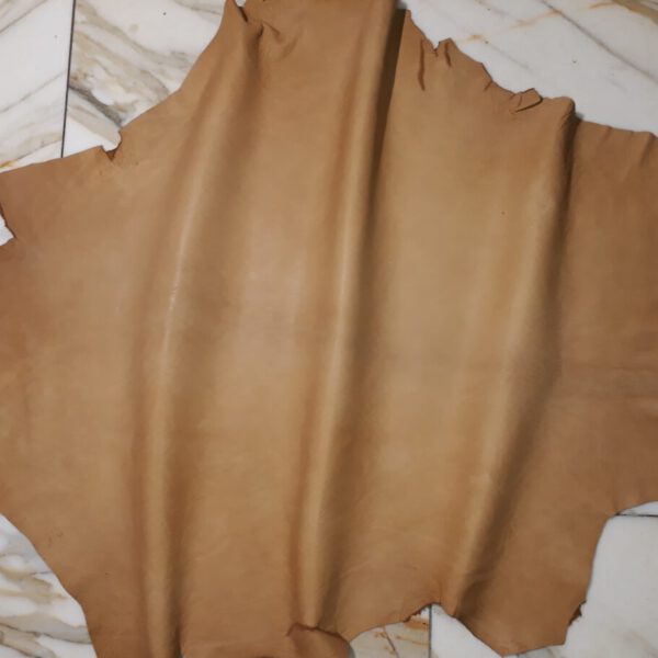 1x Lederhaut (EO-1772), camelbraun, 0,6mm, nappa