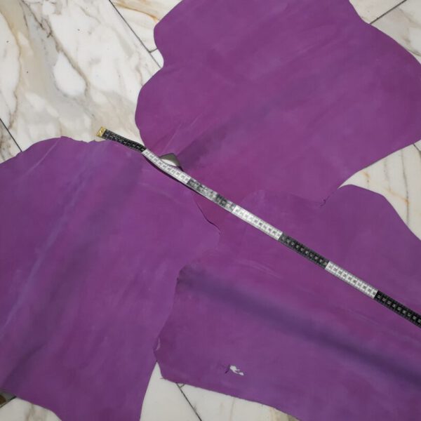 3-Lederhäute-Konvolut (SO-1778), veilchenlila 0,6mm, velours