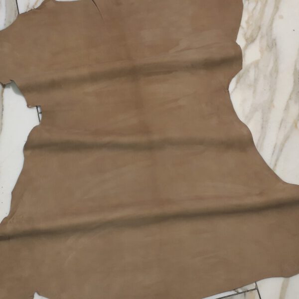 1x Lederhaut (SO-1780), camelbraun, 0,6mm, velours