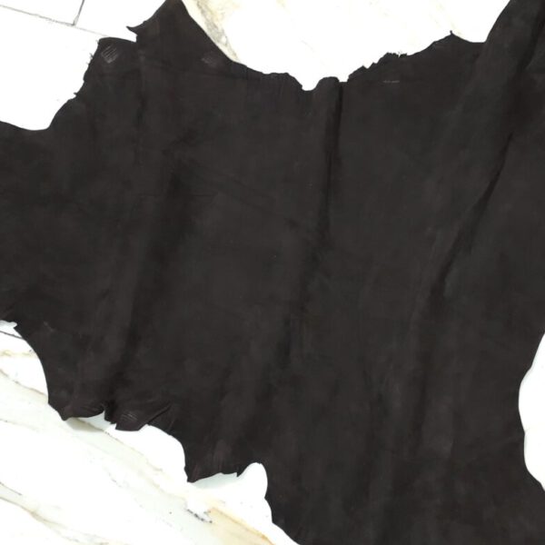 1x Lederhaut (SO-1790), moccabraun, 0,6mm, velours