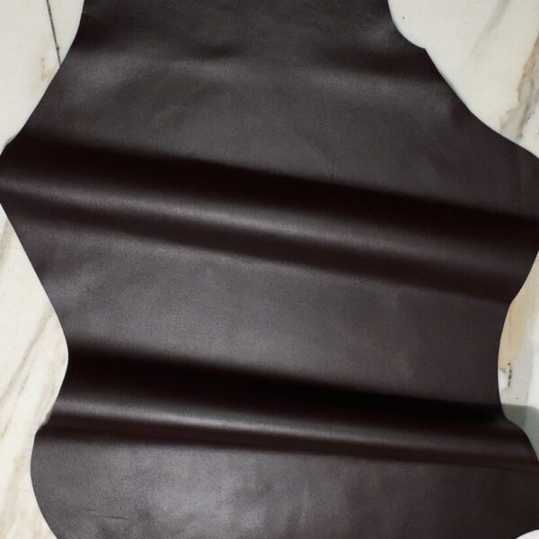 1x Lederhaut (SF-1807), schokobraun, 0,7mm, nappa