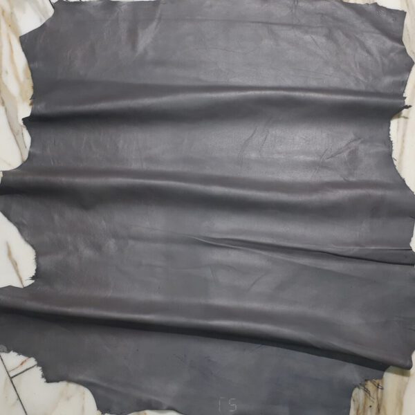 1x Lederhaut (GO-1817), taubengrau, 0,6mm, nappa