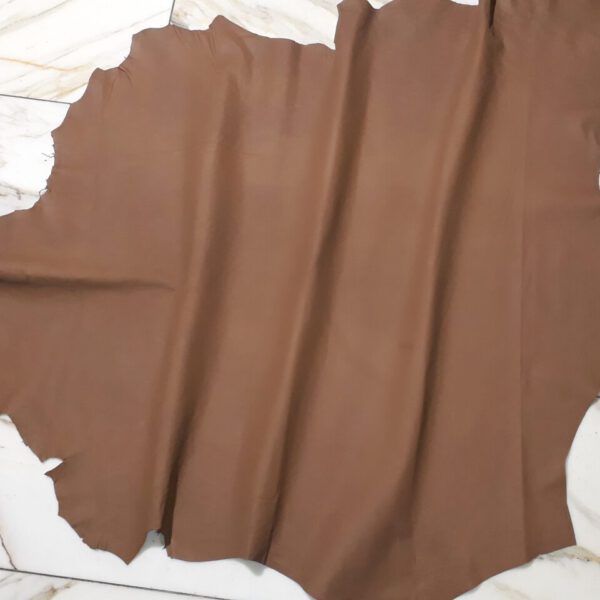 1x Lederhaut (SC-1832), nougatbraun, 0,6mm, nappa