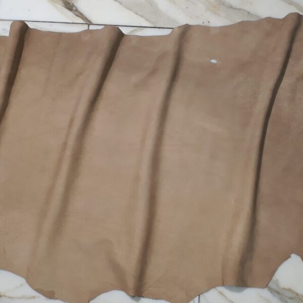 1x Lederhaut (RO-1836), hautfarben, 0,5mm, velours