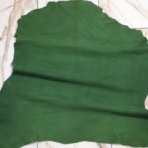 1x Lederhaut (SO-1844), smaragdgrün, 0,6mm, velours