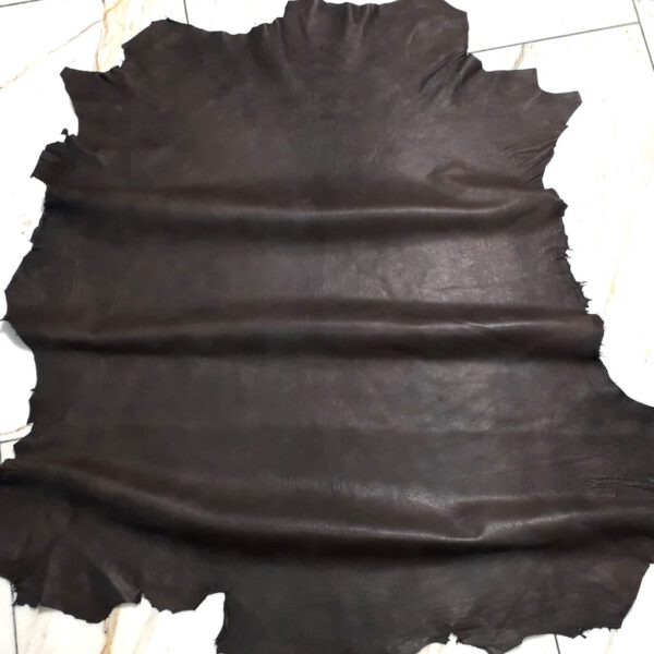 1x Lederhaut (XH-1854), moccabraun, 0,6mm, nappa