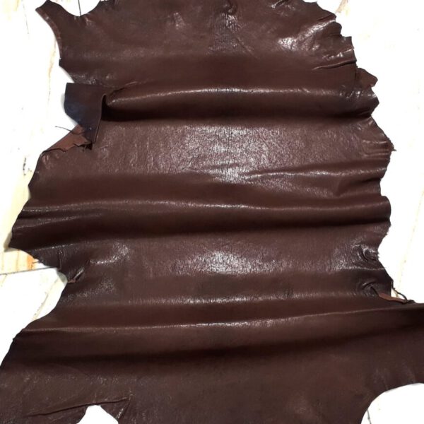 1x Lederhaut (XH-1856), moccabraun, 0,6mm, nappa