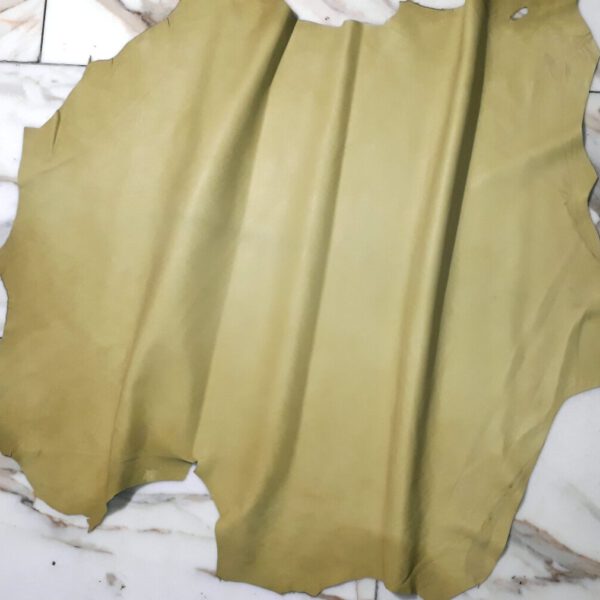 1x Lederhaut (XH-1857), limonengrün, 0,5mm, nappa