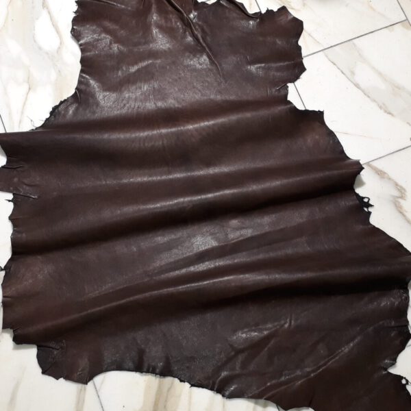 1x Lederhaut (XH-1869), moccabraun, 0,8mm, nappa