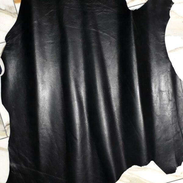 1x Lederhaut (XH-1880), anthrazitschwarz, 0,8mm, nappa