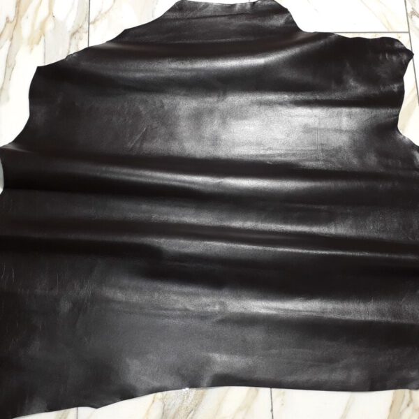 1x Lederhaut (XN-1882), anthrazitschwarz, 0,8mm, nappa