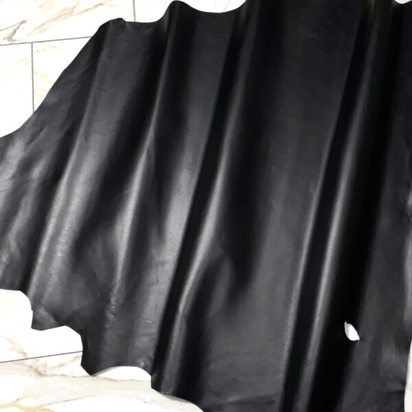 1x Lederhaut (SF-1883), anthrazitschwarz, 0,8mm, nappa