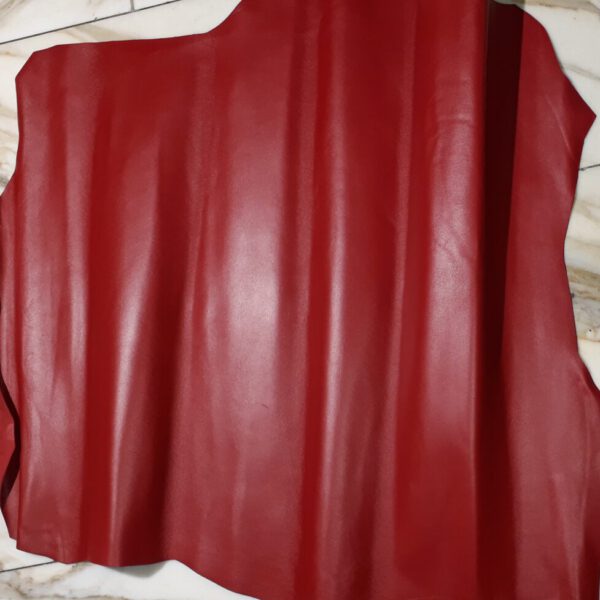 1x Lederhaut (SF-1885), kirschrot, 0,8mm, nappa