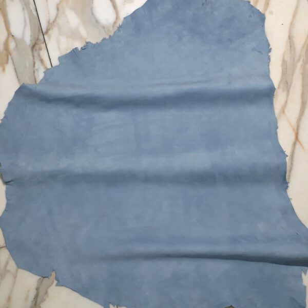 1x Lederhaut (XN-1894), taubenblau, 0,6mm, velours