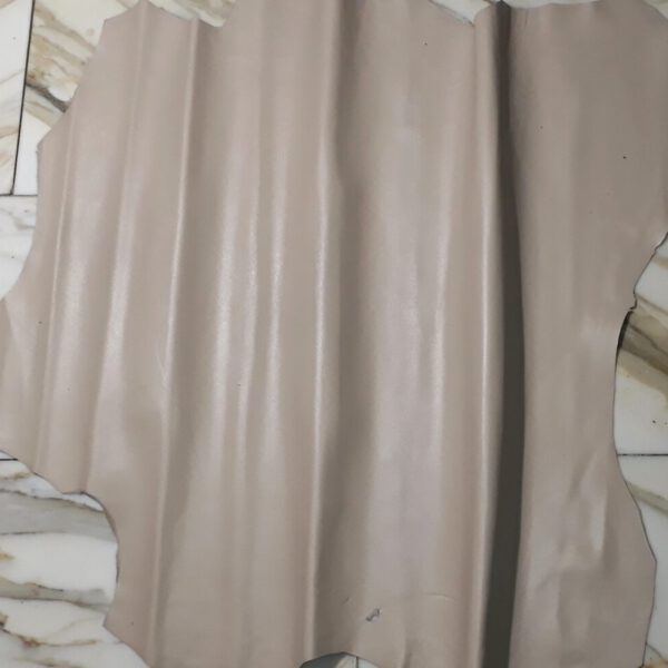 1x Lederhaut (BO-1907), cremefarben, 0,9mm, nappa