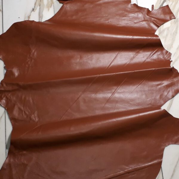 1x Lederhaut (LT-2022), nougatbraun, 0,8mm, nappa